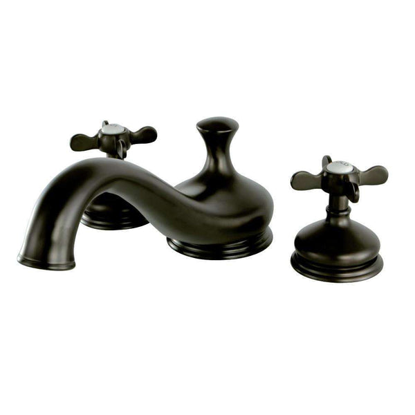 Kingston Brass KS3335BEX Roman Tub Filler with Cross