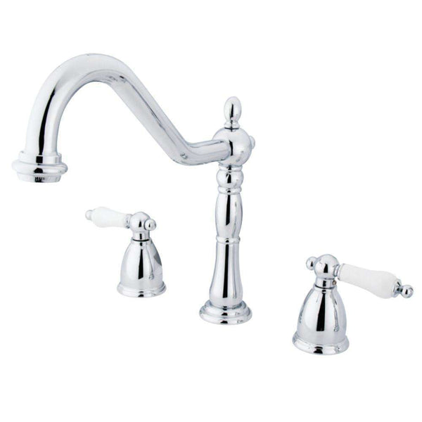 Kingston Brass KB1791PLLS Widespread Kitchen Faucet