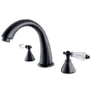 Kingston Brass KS2365WLL Roman Tub Filler Bath Tub