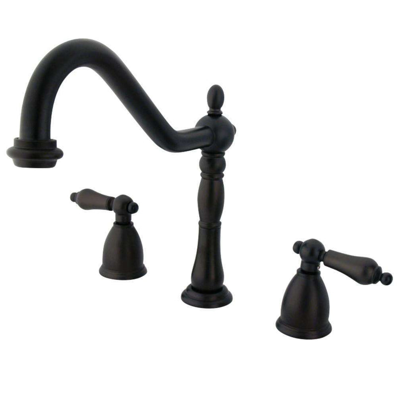 Kingston Brass KB1795ALLS Widespread Kitchen Faucet Bronze