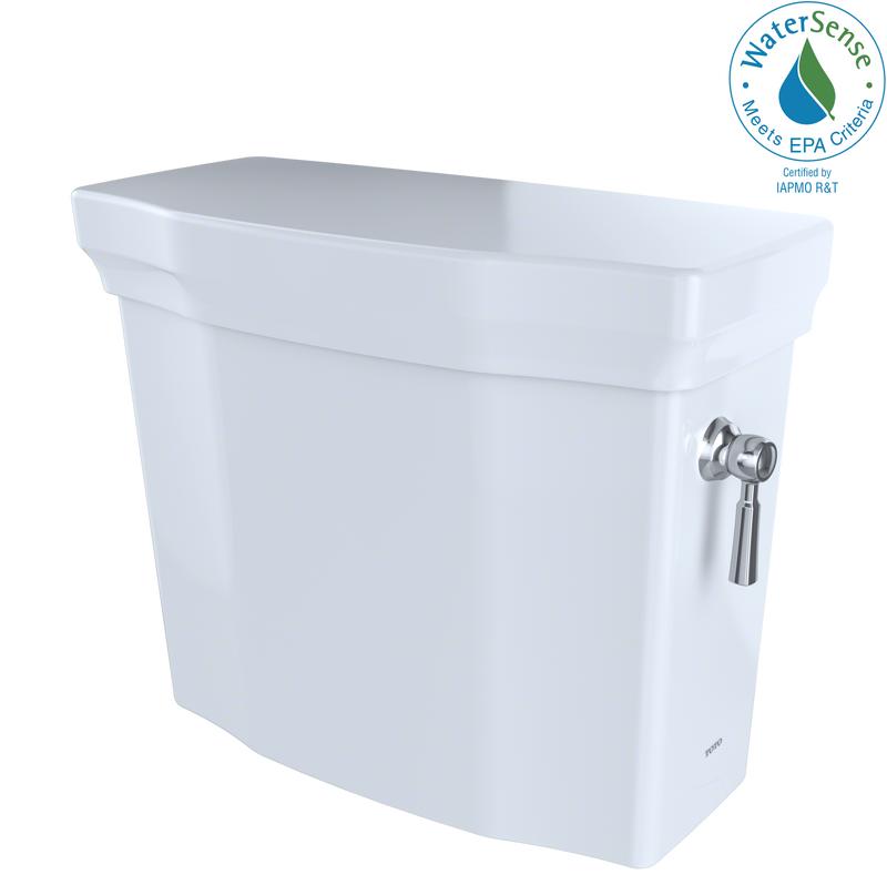 TOTO Promenade II 1.28 GPF Toilet Tank with Right-Hand Trip Lever, Cotton White ST403ER