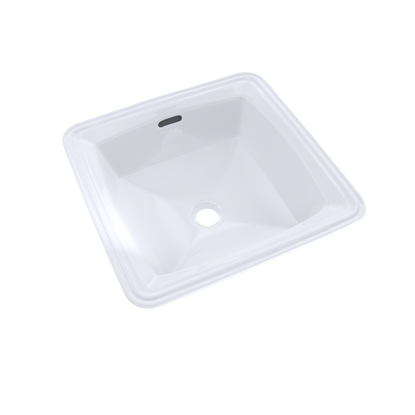 TOTO Connelly Square Undermount Bathroom Sink with CeFiONtect, Cotton White LT491G#01