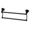 Kingston Brass BA556318MB 18" Dual Towel Bar, Matte Black