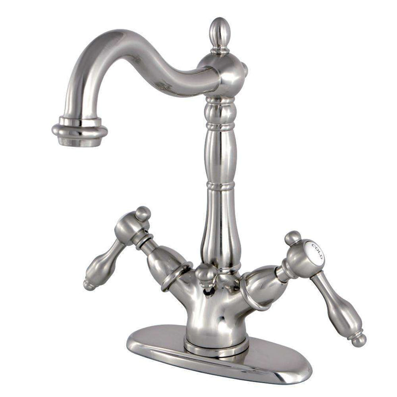 Kingston Brass KS1438TAL 4 in. Centerset Bathroom Faucet