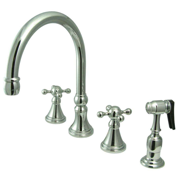 Kingston Brass KS2791KXBS Widespread Kitchen Faucet