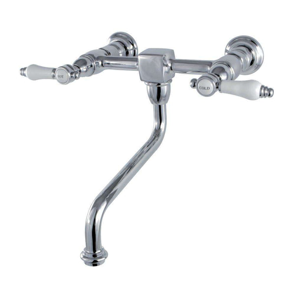 Kingston Brass KS1211BPL Wall Mount Bath Faucet