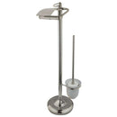 Kingston Brass CC2018 Toilet Paper Holder Stand with Brush