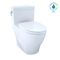 TOTO Aimes WASHLET One-Piece Elongated 1.28 GPF Universal Height Skirted Toilet with CEFIONTECT, Bone MS626124CEFG#03