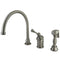 Kingston Brass KB3818BLBS Widespread Kitchen Faucet