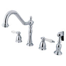 Kingston Brass KB1791PLBS Widespread Kitchen Faucet