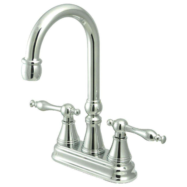 Kingston Brass KS2491NL Bar Faucet, Polished Chrome