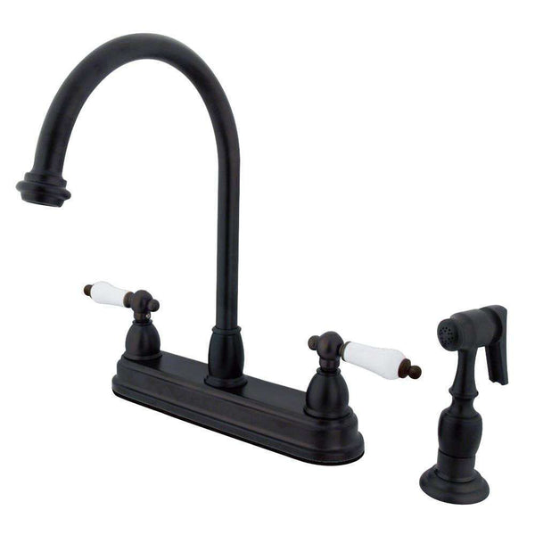 Kingston Brass KB3755PLBS Centerset Kitchen Faucet Bronze