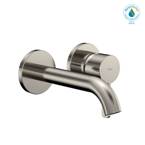 TOTO GF 1.2 GPM Wall-Mount Single-Handle Bathroom Faucet with COMFORT GLIDE Technology, Polished Nickel TLG11307#PN