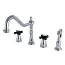 Kingston Brass KB1791PKXBS Widespread Kitchen Faucet