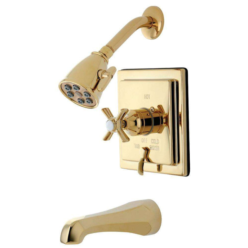 Kingston Brass VB86520ZX Tub/Shower Faucet, Polished Brass