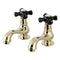 Kingston Brass KS1102PKX Basin Tap Faucet W/ Cross Hnd Brass