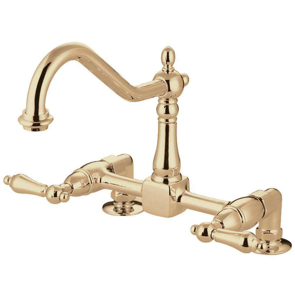 Kingston Brass KS1142AL Centerset Kitchen Faucet Brass