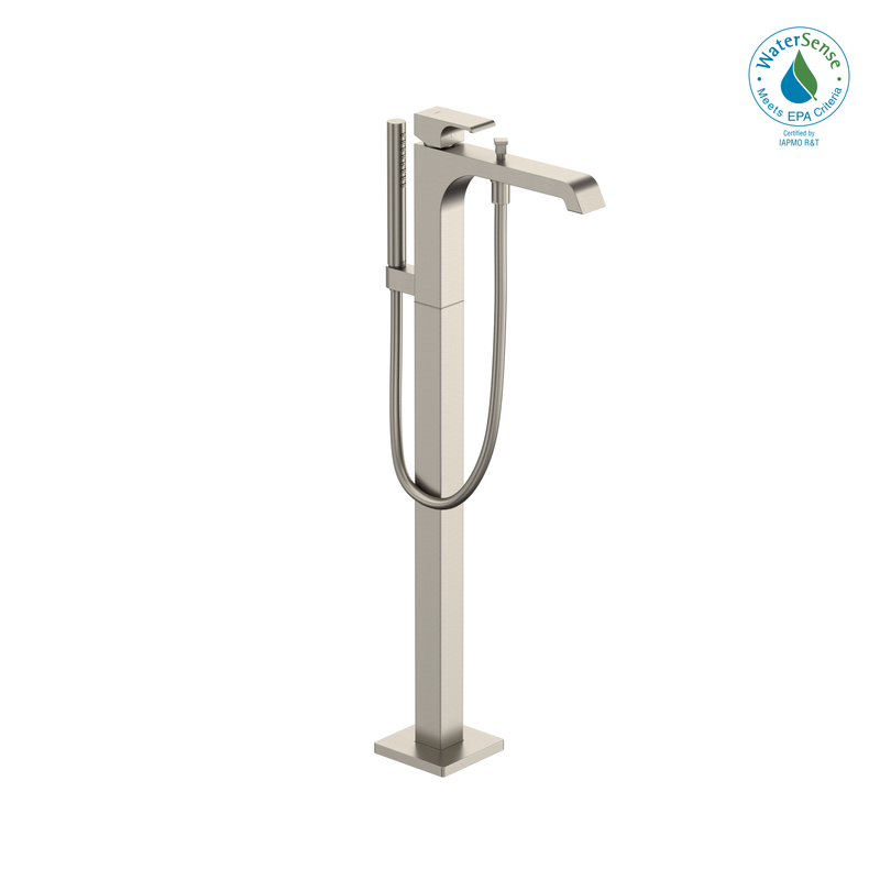 TOTO GC Single-Handle Free Standing Tub Filler with Handshower, Brushed Nickel TBG08306U