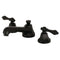 Kingston Brass KS4460AL 8 in. Wsp Bath Faucet, Matte Black