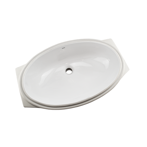 TOTO 24" Oval Undermount Bathroom Sink with CEFIONTECT, Cotton White LT1506G#01
