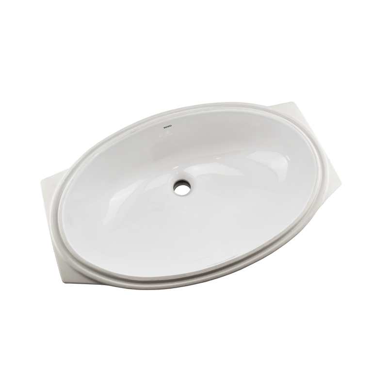 TOTO 24" Oval Undermount Bathroom Sink with CEFIONTECT, Cotton White LT1506G