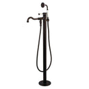 Kingston Brass KS7135DPL Paris Sgl Handle Freestanding Tub