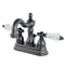 Kingston Brass KS1605WLL 4 in. Centerset Bath Faucet Bronze