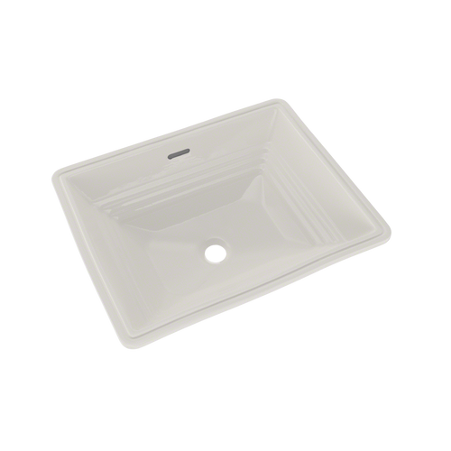 TOTO Promenade Rectangular Undermount Bathroom Sink, Colonial White LT533#11