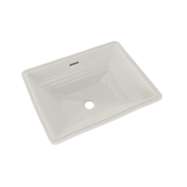 TOTO Promenade Rectangular Undermount Bathroom Sink, Colonial White LT533#11