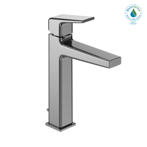 TOTO GB 1.2 GPM Single Handle Semi-Vessel Bathroom Sink Faucet with COMFORT GLIDE Technology, Polished Chrome TLG10303U#CP