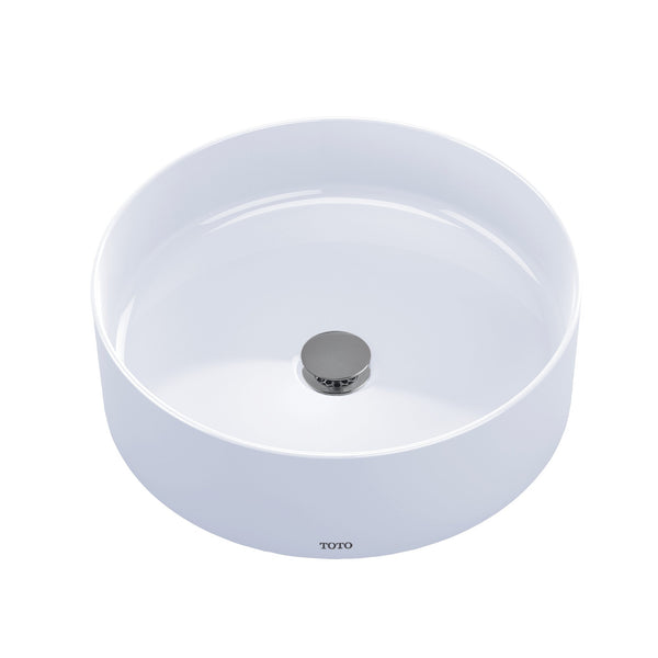 TOTO Arvina 16-9/16" Round Vessel Bathroom Sink, Cotton White LT573#01
