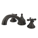 Kingston Brass KS5535AX Roman Tub Filler, Oil Rubbed Bronze