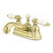 Kingston Brass KS3602PL 4 in. Centerset Bath Faucet Brass