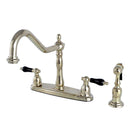 Kingston Brass KB1752PKLBS Centerset Kitchen Faucet Brass