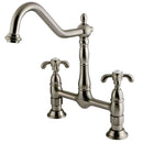 Kingston Brass KS1178TX Heritage Kitchen Bridge Faucet