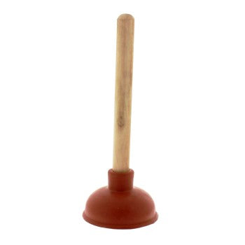 Cup Plunger Red 4" Plain Carton