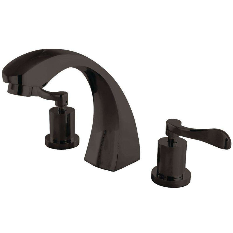 Kingston Brass KS4365DFL Roman Tub Filler, Oil Rubbed Bronze