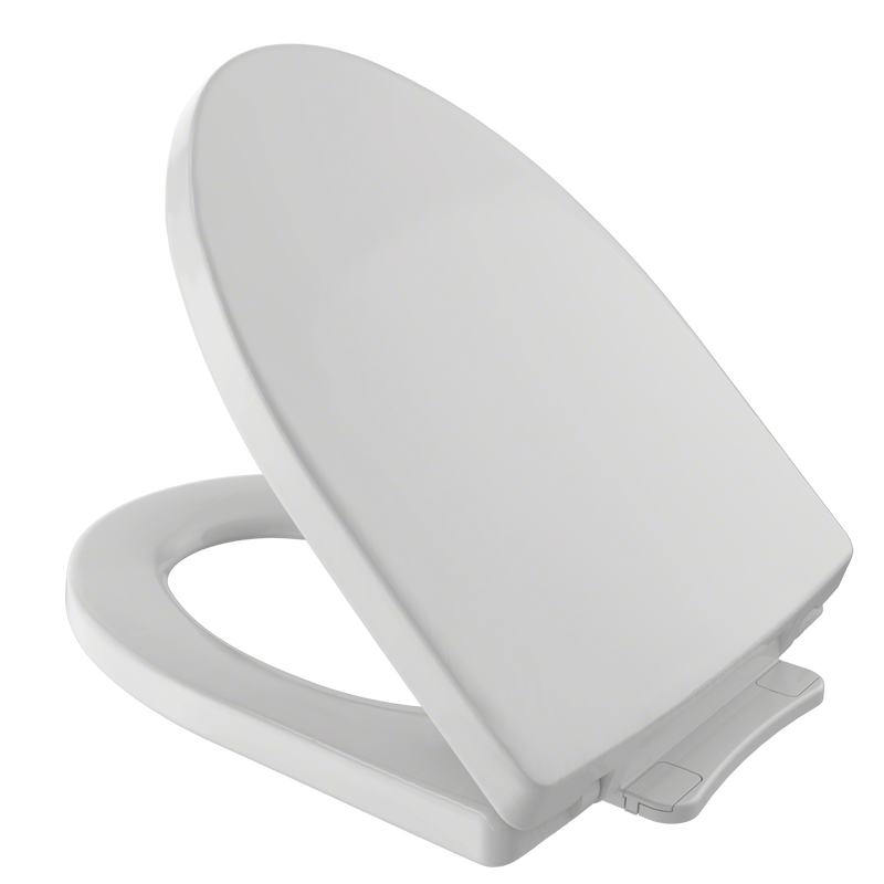 TOTO Soir ¬e SoftClose Non Slamming, Slow Close Elongated Toilet Seat and Lid, Colonial White SS214