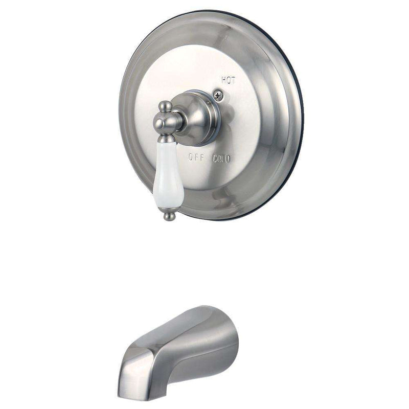 Kingston Brass KB3638PLTO Tub Only, Brushed Nickel