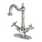 Kingston Brass KS1438BEX 4 in. Centerset Bathroom Faucet