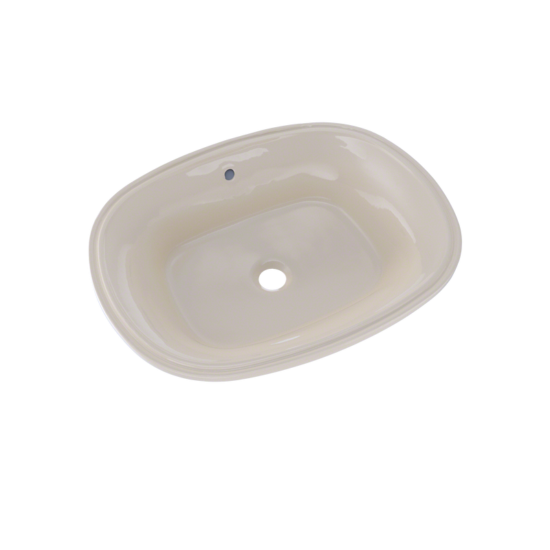 TOTO Maris 20-5/16" x 15-9/16" Oval Undermount Bathroom Sink with CeFiONtect, Sedona Beige LT481G