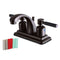 Kingston Brass KB4645DKL 4 in. Centerset Bath Faucet Bronze