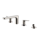 TOTO GS Four-hole Deck-Mount Roman Tub Filler Trim with Handshower, Polished Nickel TBG03202U