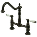 Kingston Brass KS1175PL Heritage Kitchen Bridge Faucet