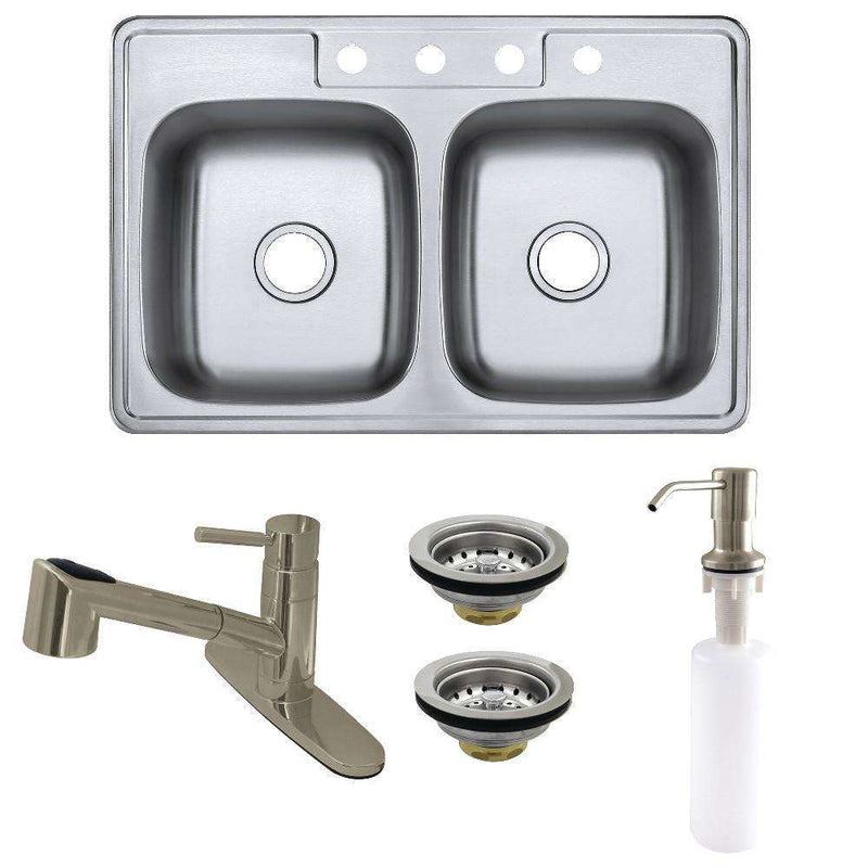 Kingston Brass KGKTD33228WDL8 Sink Combo with