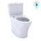 TOTO Aquia IV One-Piece Elongated Dual Flush 1.28 and 0.8 GPF WASHLET and Auto Flush Ready Toilet with CEFIONTECT, Cotton White CST646CEMFGAT40#01