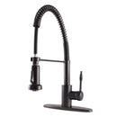 Kingston Brass GSY8885NKL Sg-Hnd Pull-Down Kitchen Faucet