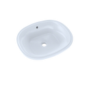 TOTO Maris 17-5/8" x 14-9/16" Oval Undermount Bathroom Sink with CeFiONtect, Cotton White LT483G