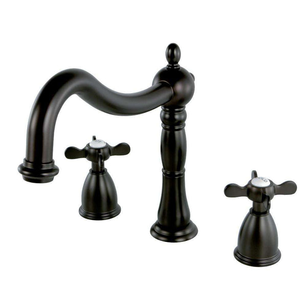 Kingston Brass KS1345BEX Roman Tub Filler with Cross