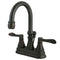 Kingston Brass KS2615DFL 4 in. Centerset Bath Faucet Bronze